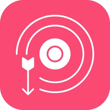 vektör hedef simgesi illüstrasyonu