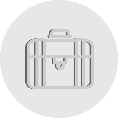 bavul ikonu vektör illüstrasyonu