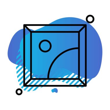 Vektör galerisi simgesi illüstrasyonu