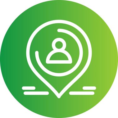 Vektör konumu simge illüstrasyonu