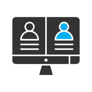 vektör lcd simgesi illüstrasyonu