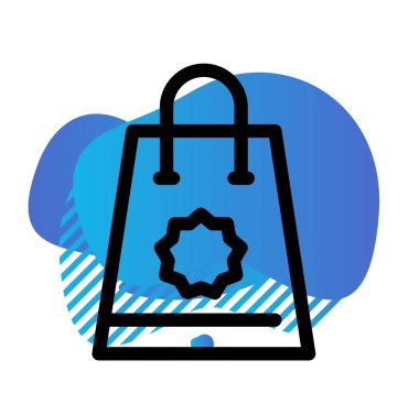 çanta simgesi vektör illüstrasyonu