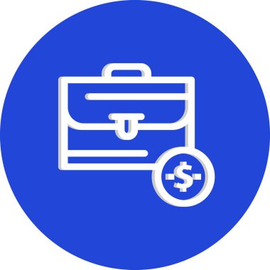 bavul ikonu vektör illüstrasyonu