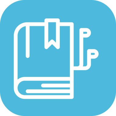 kitap simgesi vektör illüstrasyonu