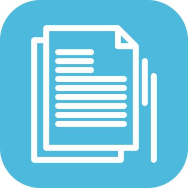 Vektör belgesi Simge illüstrasyonu