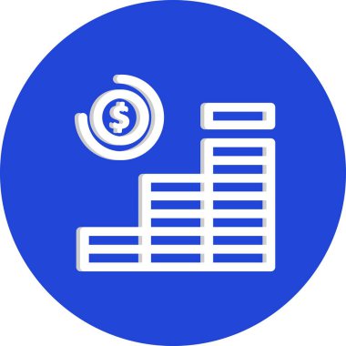 Vektör para simgesi çizimi