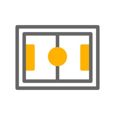 vektör Futbol Sahası Simgesi