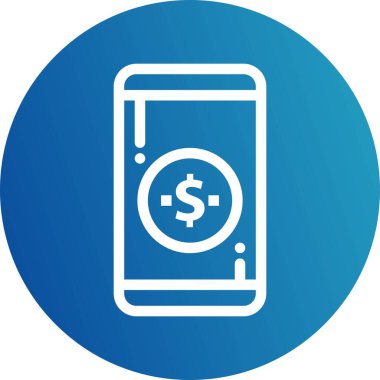 Vektör Mobil simge illüstrasyonu