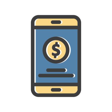 Vektör Mobil simge illüstrasyonu