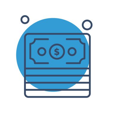 Dolar simgesi vektör illüstrasyonu