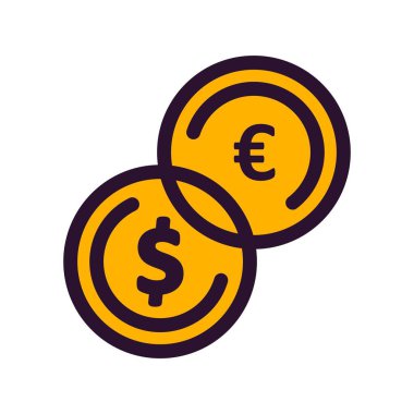 vektör sikkeleri Simge illüstrasyonu