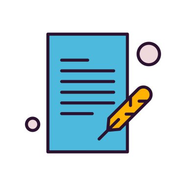 Vektör belgesi Simge illüstrasyonu