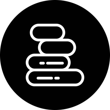 vektör havluları simge illüstrasyonu