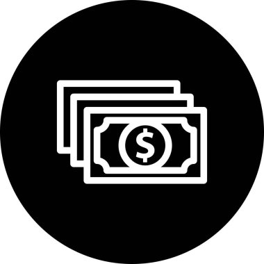 Dolar simgesi vektör illüstrasyonu