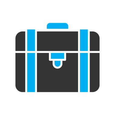 bavul ikonu vektör illüstrasyonu