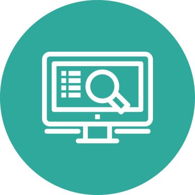 vektör lcd simgesi illüstrasyonu