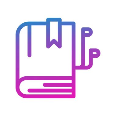 kitap simgesi vektör illüstrasyonu