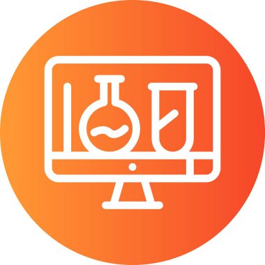 vektör lcd simgesi illüstrasyonu