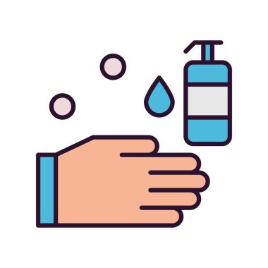 vektör yıkama el ico