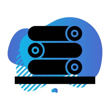 vektör havluları simge illüstrasyonu