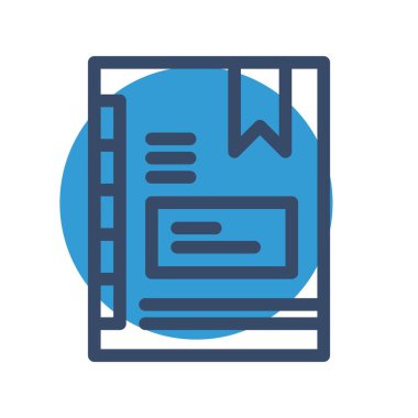 kitap simgesi vektör illüstrasyonu