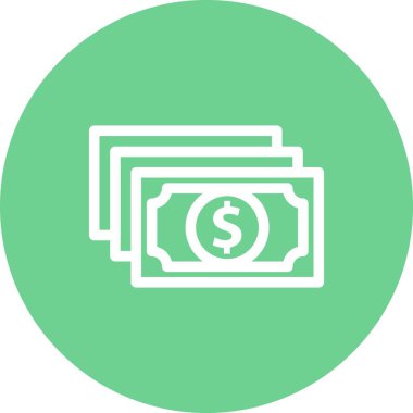 Dolar simgesi vektör illüstrasyonu