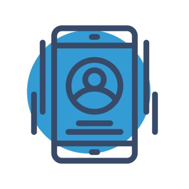 Telefon simgesinin vektör illüstrasyonu