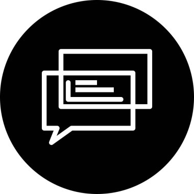  Vektör sohbet simgesi illüstrasyonu