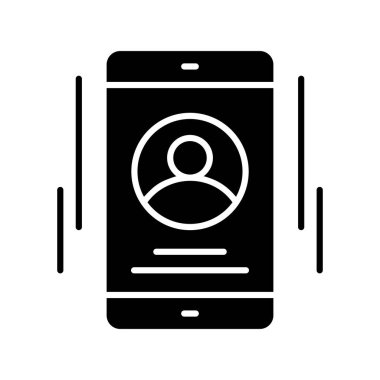 Telefon simgesinin vektör illüstrasyonu