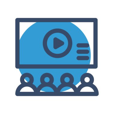 vektör sinema simgesi illüstrasyonu