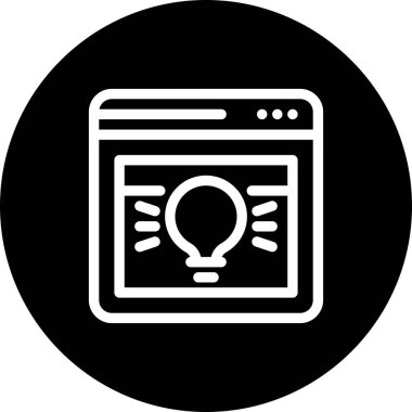 vektör ana hatları web sitesi simgesi 