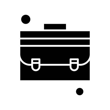 Evrak çantası simgesinin vektör illüstrasyonu