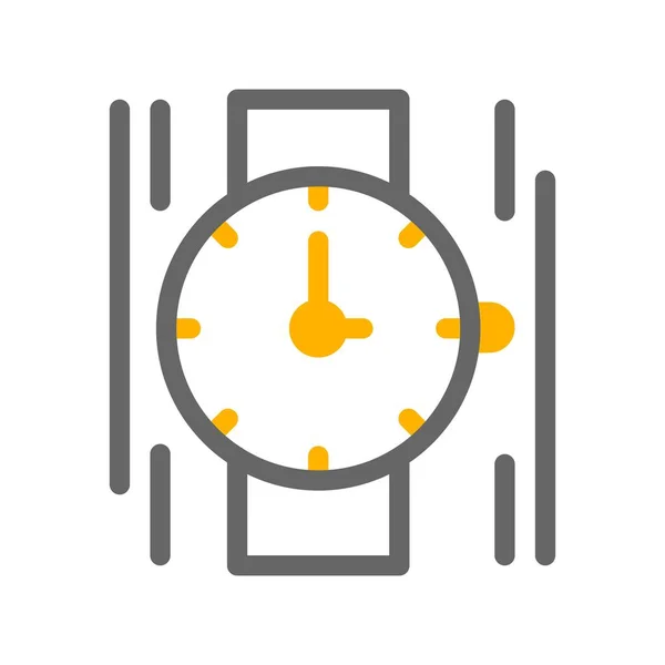 Vector Reloj Mano Icono — Vector de stock