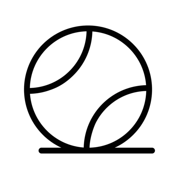 Icône Balle Tennis Vectorielle — Image vectorielle