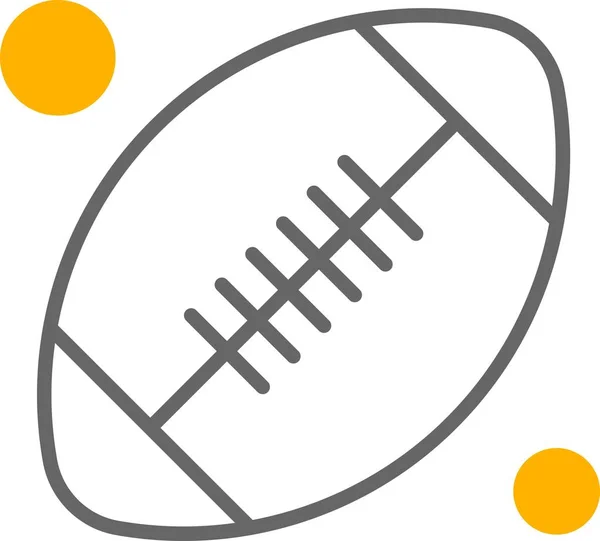 Vektor Rugby Symbol Illustration — Stockvektor