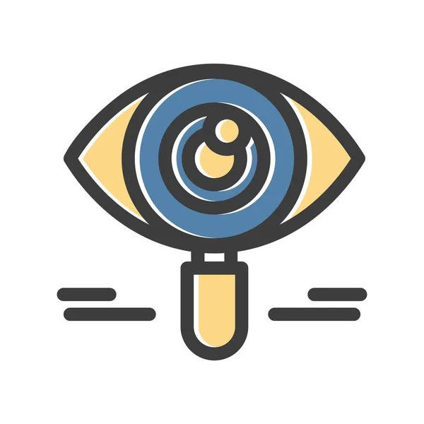 Vector Oog Pictogram Illustratie — Stockvector