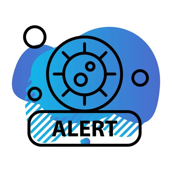 Vector Icono Alerta Ilustración — Vector de stock