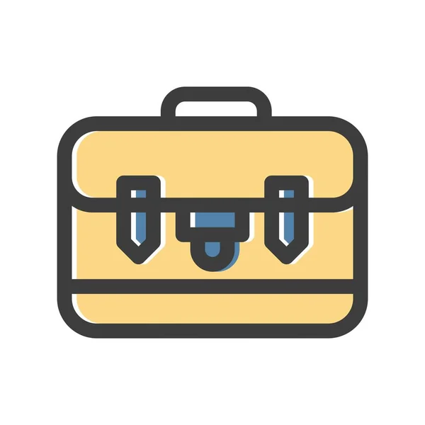 Koffer Symbol Vektor Illustration — Stockvektor