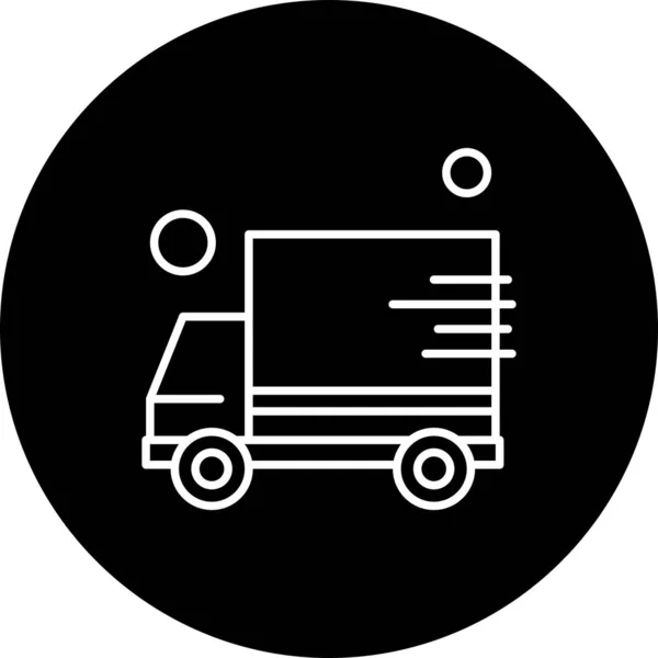 Vectorbestelwagen Icoon — Stockvector