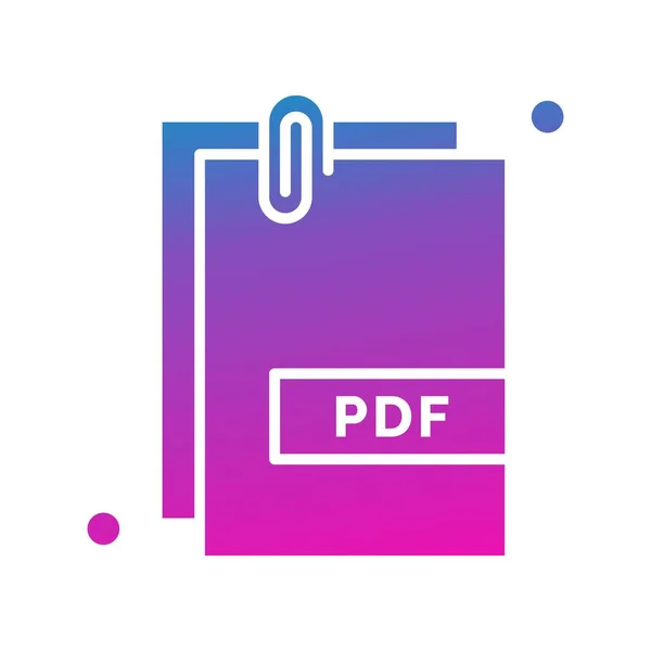 Vecteur Pdf Document Ico — Image vectorielle