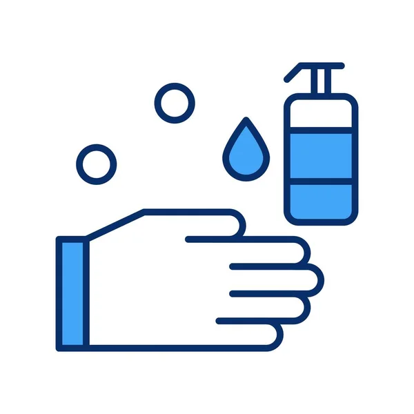 Vektor Tvätt Hand Ico — Stock vektor