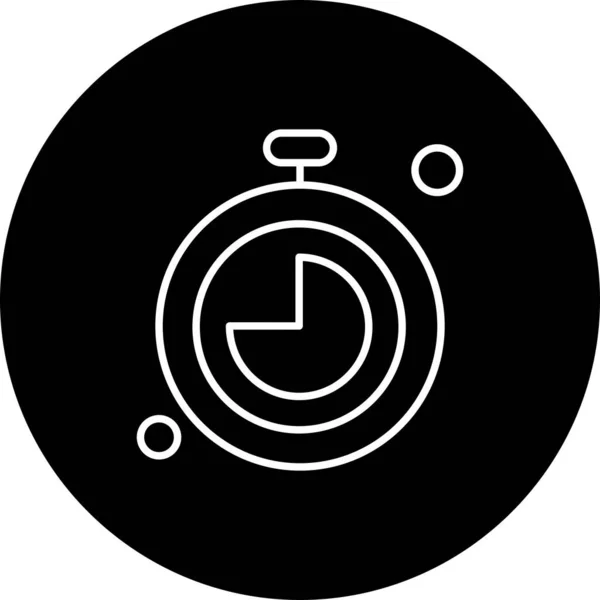 Vectorstopwatch Pictogram Illustratie — Stockvector