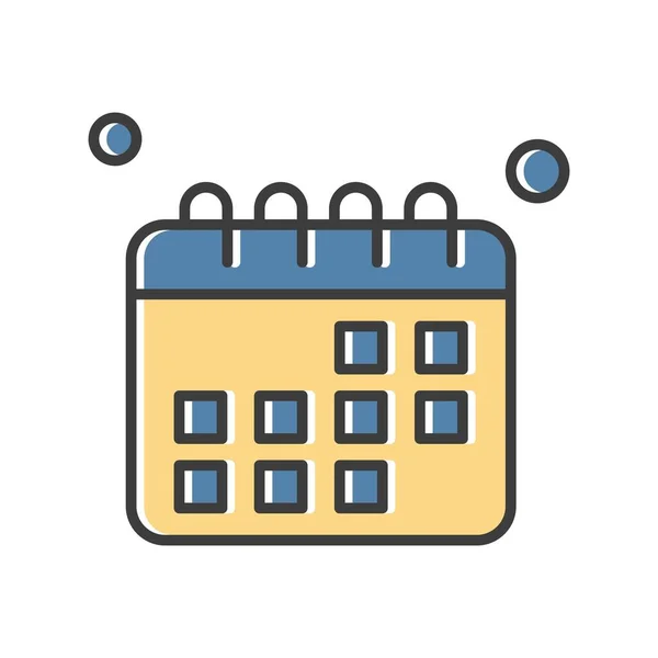 Vector Calendar Icon Illustration — Stock Vector