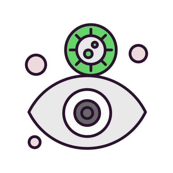 Vektor Auge Icon Illustration — Stockvektor