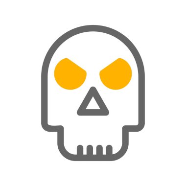 vektör kafatası çizimi