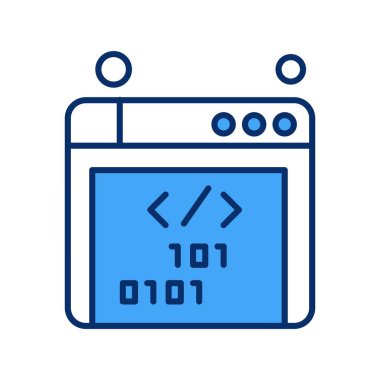 websitesi simgesi vektör illüstrasyonu