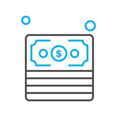 Dolar simgesi vektör illüstrasyonu