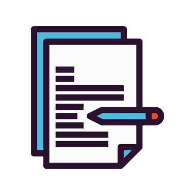 Vektör belgesi Simge illüstrasyonu