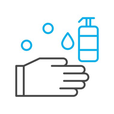 vektör yıkama el ico