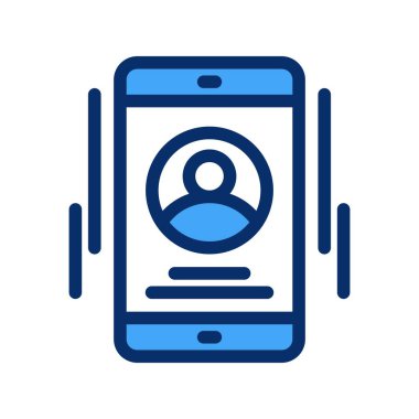 Telefon simgesinin vektör illüstrasyonu